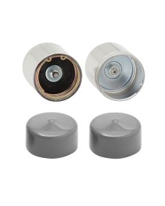 Trailer Wheel Bearing Protector; Fits 1.98 Inch Hub Diameter; With Covers; Set Of 2
