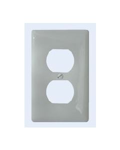 Receptacle Cover; Diamond Group; Two Receptacle Openings; White
