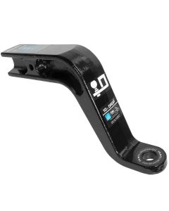 Trailer Hitch Ball Mount; Class V; Fits 3 Inch Receiver; 21000 Pound Gross Trailer Weight; 4 Inch Drop; Non-Swivel; Non-Extendable; Solid Shank; Without Ball; Powder Coated; Black
