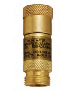 Fresh Water Pressure Regulator; Pre-Set At 45 PSI; 3/4 Inch Female Garden Hose Inlet x 3/4 Inch Male Garden Hose Outlet; Without Gauge; Non-Adjustable; Lead Free
