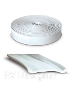 Standard Vinyl Insert Trim Molding - 1 X 25' - White
