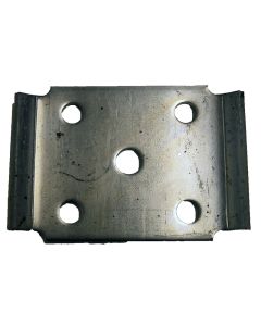 Leaf Spring Plate; Fits 2 Inch Width Slipper Spring; 3 Inch Tie Plate; Zinc Plated