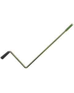 Roof Vent Crank Handle; For RV Windows/ Slide-Out/ Landing Gear; Black Knob; Single