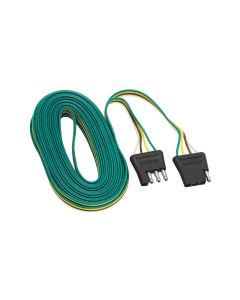 Trailer Wiring Connector; 4-Way Flat to 4-Way Flat; 24 Inch Lead Wire Length

