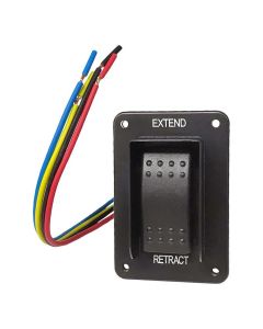 Leveling Jack Switch; Replacement Switch With Harness; Black IP 66
