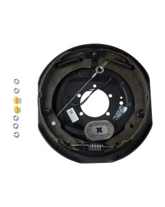 Trailer Brake Assembly; Replaces Lippert Assembly 12 Inch Diameter x 2 Inch Width; Electric Brakes; Drum Brakes; 7000 Pound Axle Capacity; Right; Single; Self Adjusting; With Backing Plate/ Shoe And Lining Kit/ Magnet Kit/ Adjusting Screw/ Spring Hardware
