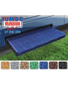 Jumbo Wraparound+plus RV Step Rug (23 Wide) - Imperial Blue
