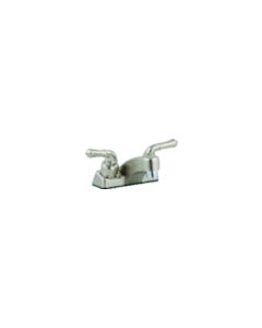 Utopia Lavatory 4" Faucet, Nickel w/Tea Pot Handles

