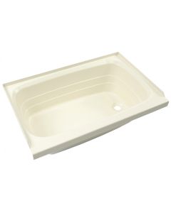 Bathtub; Better Bath; Standard Tub; 24 Inch x 36 Inch; With Threshold; Without Seat; Smooth Floor Surface; Right Hand Drain; Parchment; ABS
