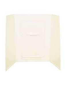 24IN X 38IN X 56IN BATHTUB & SHOWER PAN SURROUND; 1-PIECE DESIGN; PICTURE FRAME FINISH - PARCHMENT
