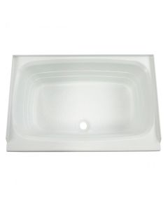Bathtub; Better Bath; Standard Tub; 24 Inch x 38 Inch; With Threshold; Without Seat; Smooth Floor Surface; Center Drain; White; ABS
