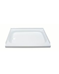 Shower Pan; Better Bath; Rectangular; 24 Inch Length x 36 Inch Width x 5 Inch Depth; With Threshold; White; ABS
