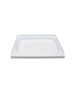 24IN X 40IN SHOWER PAN; LEFT DRAIN - WHITE
