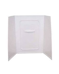24IN X 46IN X 62IN BATHTUB & SHOWER PAN SURROUND; 1PIECE DESIGN; TILE FINISH  WHITE