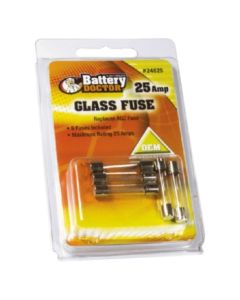 Battery Doctor AGC Glass Fuse, 25A, 5/Pk
