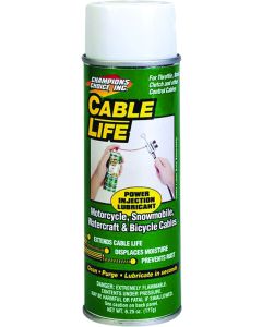 Cable Lubricant; Use To Clean/ Purge/ Lubricate Throttle/ Brake/ Clutch And Other Wire Control Cables; 6.25 Ounce Aerosol Can; Single

