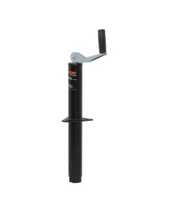 Trailer Tongue Jack; Manual Topwind Jack; 5000 Pound Capacity; 14 Inch Travel; Bolt-On or Weld-On; Black; Without Mounting Hardware; Bulk
