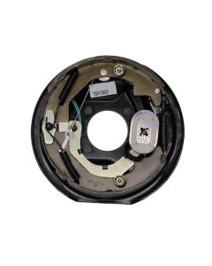 Trailer Brake Assembly; Replaces Lippert Assembly 10 Inch Diameter x 2-1/4 Inch Width; Electric Brakes; Drum Brakes; 3500 Pound Axle Capacity; Left; Single; Manual Adjust; With Backing Plate/ Shoe And Lining Kit/ Magnet Kit/ Adjusting Screw/ Spring Hardwa