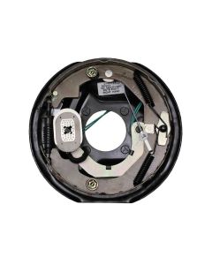 Trailer Brake Assembly; Replaces Lippert Assembly 10 Inch Diameter x 2-1/4 Inch Width; Electric Brakes; Drum Brakes; 3500 Pound Axle Capacity; Right; Single; Manual Adjust; With Backing Plate/ Shoe And Lining Kit/ Magnet Kit/ Adjusting Screw/ Spring Hardw