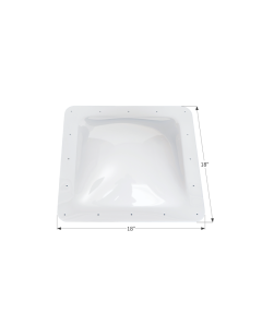 SL1414W - White, 14 x 14 x 4 Dome