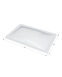 SL1830W - White, 18 x 30 x 4 Dome