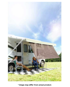 RV Awning Shade Kit, 54"x 180", Brown