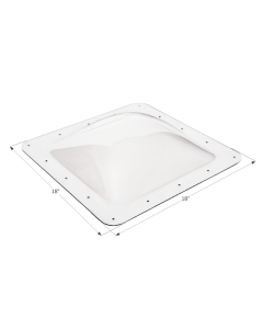 SL1414C - Clear, 14 x 14 x 4 Dome