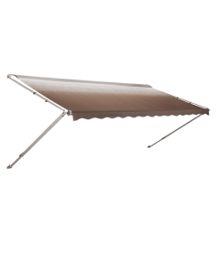 Awning; 8500 ™; Patio Awning; Manual; 19 Foot Length x 8 Foot Extension; Sandstone; Vinyl; Polar White Vinyl Weathershield; Polar White Castings; Hardware Must Be Purchased Separately; Carton Packaging
