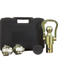 Gooseneck Trailer Hitch Accessory Kit; With 2-5/16 Inch 30000 Pound Capacity Ball/ Rubber Hole Plug/ Safety Chain Anchors And Carrying Case
