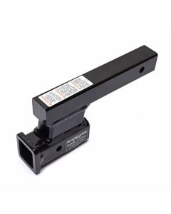 Trailer Hitch Receiver Tube Adapter; Fits 2 Inch Receiver; 4 Inch Drop; 10000 Pound Capacity; Steel; Only For Towing A Car Behind A Motorhome; Not For Use With Any Type Of Trailer
