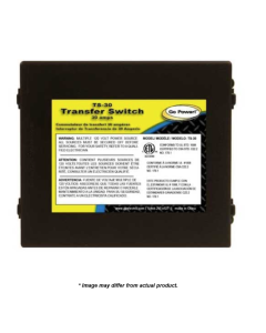 30-AMP Transfer Switch