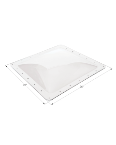 SL2222C - Clear, 22 x 22 x 4 Dome
