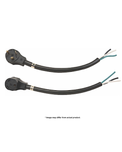 Power Cord; Surge Guard ®; Power Supply Cord; 50 Amps; 25 Foot Length; 4 Prong Male End And End For Hard Wiring; 6/3-8/1 Cord; Not UL Approved; Black; PVC Jacket; With T Pull Handle
