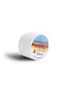 Roof Repair Tape; Sika Multiseal Plus; Use To Seal Roof Joints/ Tears/ Flashings/ Gutters; For Use On Multiple Roof Surfaces; Self Adhering Thermoplastic Polyolefin (TPO) Membrane; 2 Inch Width x 50 Foot Length Roll; White; Tear Proof/ UV Resistant/ Flexi