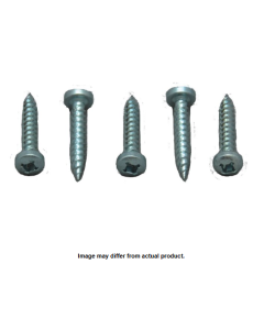 Square Recess Screw, Pan Head 8 X 1in Zinc 