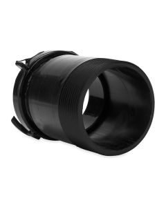 Sewer Hose Connector; For Permanently Connecting RV Bayonet Fitting To 3 Inch Threaded Plumbing Pipe; Permanent Adapter; Black
