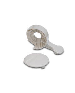 Toilet Flush Pedal; Replacement Foot Pedal For Dometic 110/ 210 Traveller Lite® Model Toilet; Built-In; White; With Pedal Cover
