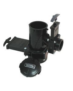 San Tee Double Rotating Valve, 3 Hub X 1-1/2 Hub X 3 Bayonet Cap