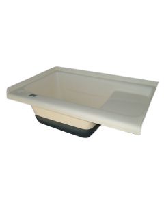 Icon 00474 Sit In Step Tub, Left Hand, Polar White
