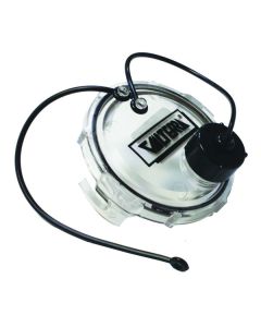 Sewer Cap; Bayonet Waste Valve Cap; With Garden Hose Connector; Clear; Single; Without Retail Package
