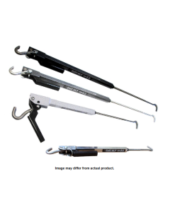 Turnbuckle; FastGun; Use With Frame Mounted Tie Down; Spring Loaded Hook and Hook Style; 25 Inch to 43 Inch Reach; With Quick Disconnect Handle; Lockable; Lock Sold Separate; Bright White; Stainless Steel; Set of 2
