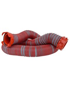 Sewer Hose; Viper ™; 10 Foot Length Extension Hose; 26 Mil TPE Material; Gray With Red Fittings; With Hose and Fittings; Boxed

