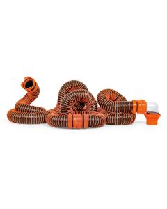 Sewer Hose; RhinoEXTREME ™; 20 Foot Length; Black Hose; With Rhino Swivel Fittings/ Locking Rings and Storage Caps
