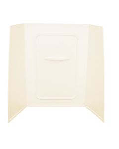 24 X 36 X 59 Bath Tub Wall Surround; 1-Piece Design; Picture Frame Finish - Parchment