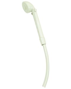 Shower Head; Multi-Purpose; 60 Inch Length Hose; Biscuit; Vinyl Hose; With Hose And Head With Bracket
