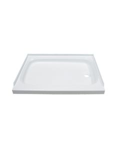 Shower Pan; Better Bath; Rectangular; 24 Inch Length x 36 Inch Width x 5 Inch Depth; With Threshold; White; ABS
