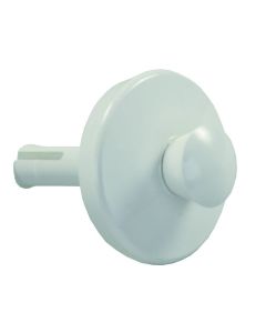 Sink Drain Stopper; Pop-Stop Style; Plastic Stem; White; Single
