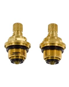 Compression Stems, Right & Left, Brass, Carded