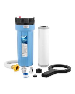 Fresh Water Filter; TastePURE ™; Fits Standard Garden Hose Female Coupling for Pre-Tank Filtering; In-Line Canister Type; EVO ™ KDFR and GAC (Granulated Activated Carbon); Removes Bacteria/ Heavy Metals and Chemicals; Filters Down to 5.0 Micron Rating; Wi