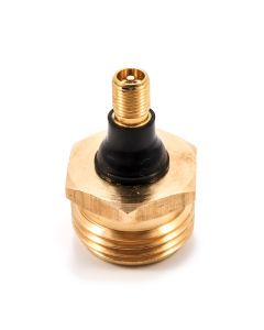 Blow Out Plug With Schrader Valve - Brass